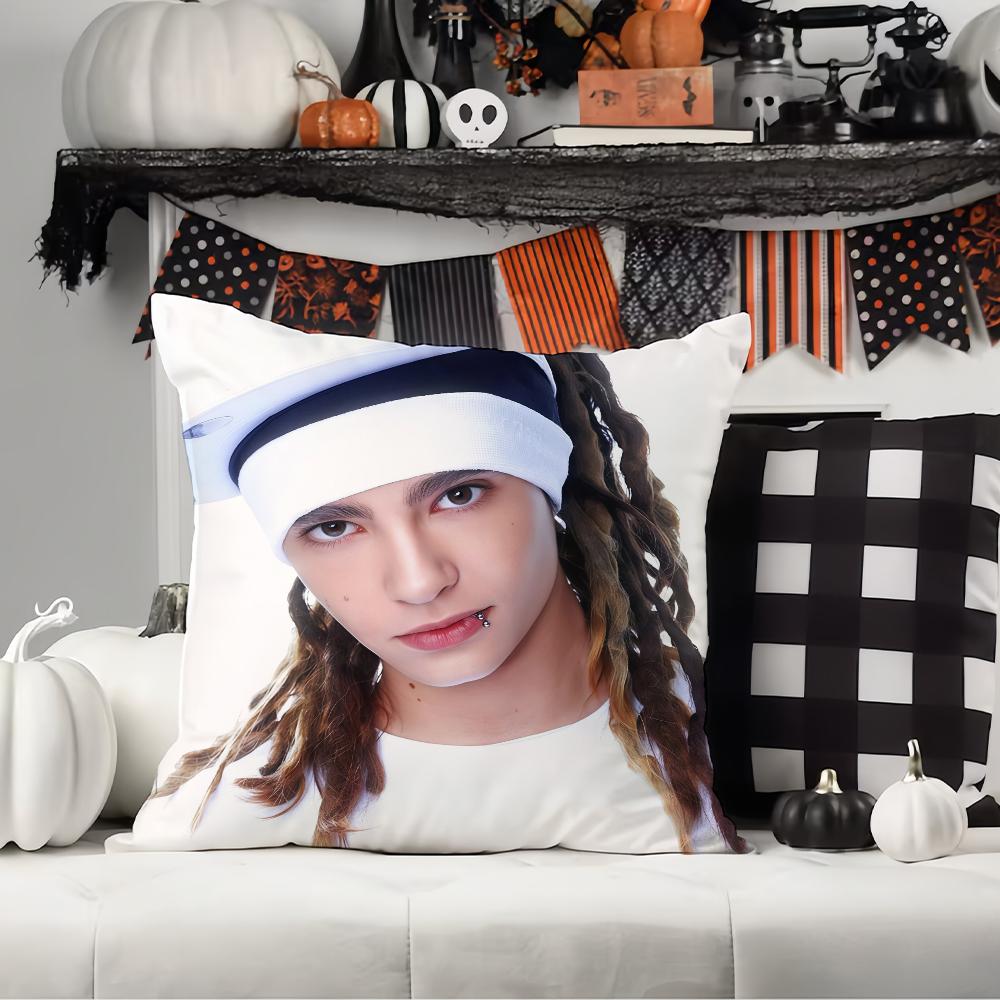 German Guitarist Tom Kaulitz Pillow Case Office Cushions Suitable For Sofa Car Bedroom Decorative Cushion Cover