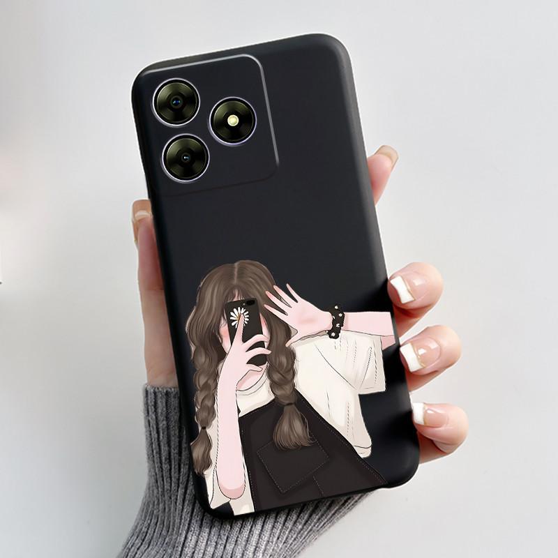 For Blackview Wave 8C 6.56" Wave 8 Black View Wave8C Wave8 Back TPU Soft Silicone Phone Case Luxury Cute Love Rabbit Funny Cover