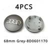 For Audi 8V4PCS Automotive Wheel Hub Center Cover Badge Modification Accessories Suitable for Audi S4 S6 A1 A2 Q2 Q3 TT A3 A4 A5 A6 A7 A8