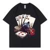 Magliette Grafiche Divertenti da Casinò e Poker per Uomo Donna Abbigliamento Moda Y2k T-shirt a Manica Corta Cotone di Alta Qualità Magliette Estive