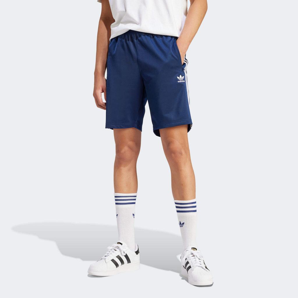 adidas Originals Adicolor Firebird Three-Stripes Colorblock Track Shorts Men Bottoms Navy IM9422