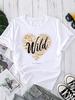 (Asian Size) Sweet Letter Style O-neck Women's Top T Shirt Printed Short Sleeve T-shirts Fashion Female Casual Clothing Graphic Tee
