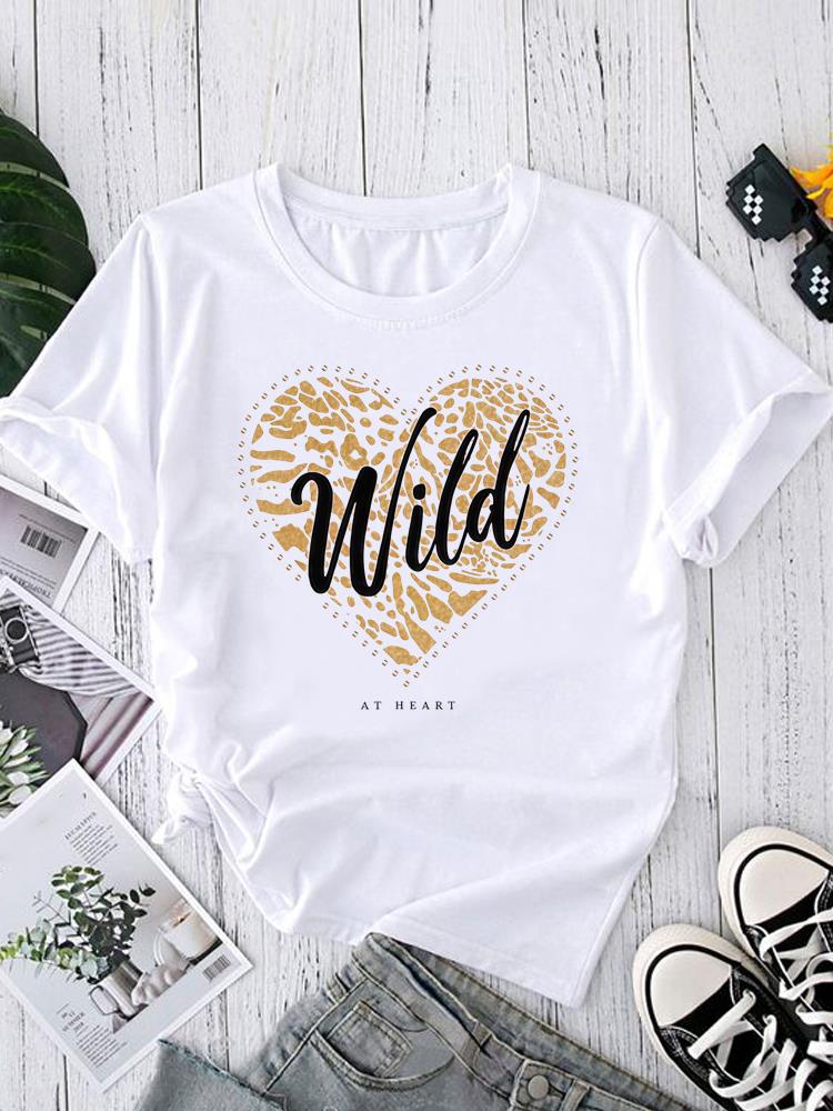 (Asian Size) Sweet Letter Style O-neck Women's Top T Shirt Printed Short Sleeve T-shirts Fashion Female Casual Clothing Graphic Tee