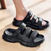 Modă 2025 Noi Papuci Sport Bărbați Sandale de Plajă Respirabile cu Talpă Groasă de Exterior Pantofi Casual de Var Mărimi Mari 45 Unisex Bărbați Femei