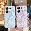 Butterfly Flower Case for iPhone Samsung A55 M34 S24 Xiaomi Redmi 13 Pro 14C Huawei Honor  Shockproof Phone Bumper TPU Anti-Scratch Clear Back Cover