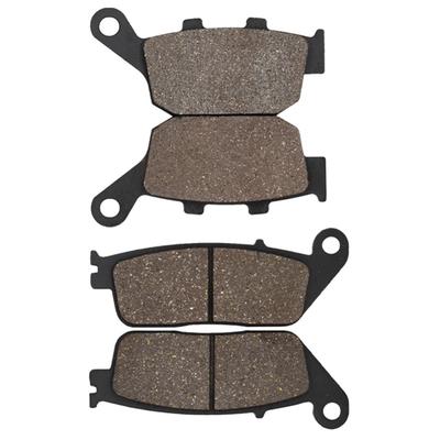 Motorcycle Parts Front and Rear Brake Pads 2 Pairs for Honda NTV 650 NTV650 1988-1997 Revere Brake