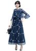 Wedding Party Sleeves [EightSTAR Dress] Dress, Long, Unique, Dress, After-Party, A-Line, Embroidered, Lace, Women's, One-Piece, Adult, 20s, 30s, 40s,