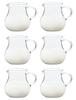 Syrup Pitcher with Handle, 80ml, Set of 6, Glass Creamer/Milk Pitcher, TS44029