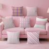 ART Pink Stripes Ins Pillow Anime Pillow Sofa Bed Head Pillow Cover Cushion Cover Fashion