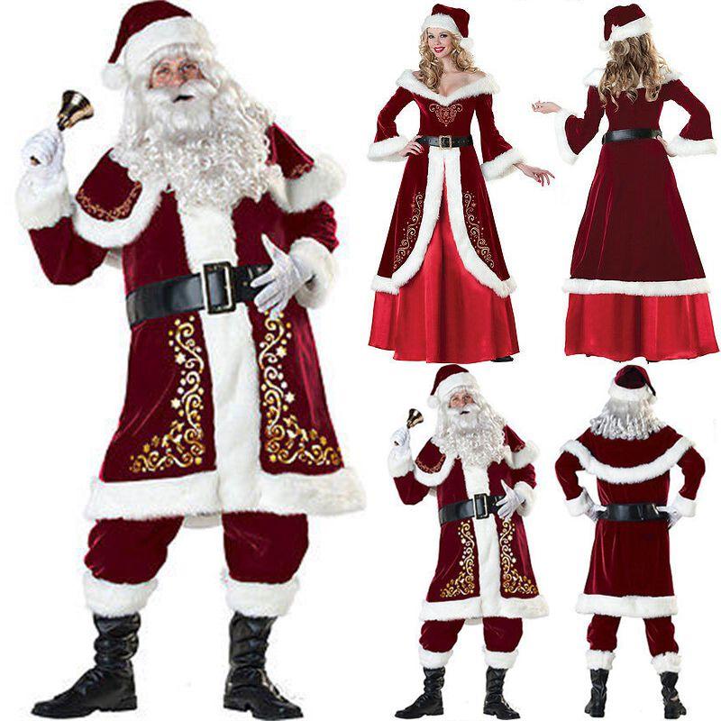 Set Costume di Babbo Natale Morbido e Accogliente Perfetto per le Festività e gli Eventi Natalizi