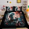 Dekbedovertrekset Skull and Beauty Volledige Maat Gotische Suikerschedel Engelen en Demonen Beddengoedset met Kussensloop Twin Tweepersoons Bedsets