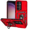 Slide Camera Shockproof Armor Cases For Samsung Galaxy S24 Ultra S24 Plus S 24 S24+ Car Magnetic Holder Ring Protect Shell