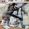 Official Grandmaster of Demonic Blanket Cartoon Blankets Wei Wu Xian Blankets Bed Sofa Soft Blanket Novel Lover Fan Gifts
