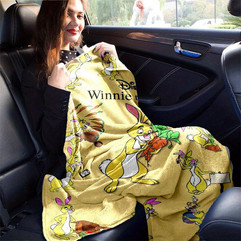 1 stuks, Disney Winnie de Poeh Konijn Tuingereedschap Huis Decoratief Plaid Perfect voor Bank, Bed, Reizen, Kamperen, Auto, Strand, Kantoor