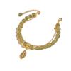 Golden Branch Jade Leaf Double-Layer Bracelet - Fresh Summer Luxury Design for Women 2022