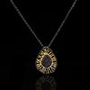 Handmade Designer Style High End Banquet Personalized Jewelry Italian European and American Style Two Color Gold Split Necklace Large Pendant