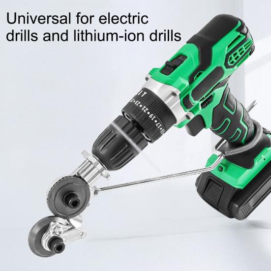 1/2 Sets Drill Nibbler Sheet Cutting Tool DIY Project Home Repair Heavy Duty Iron Steel Copper Aluminum Sheet Cutter Electric Drill Attachment