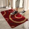 Red Door Mat Wear Resistant Dust Proof Entry Door Mat Bathroom Bathroom Absorbent Non Slip Floor Mat 