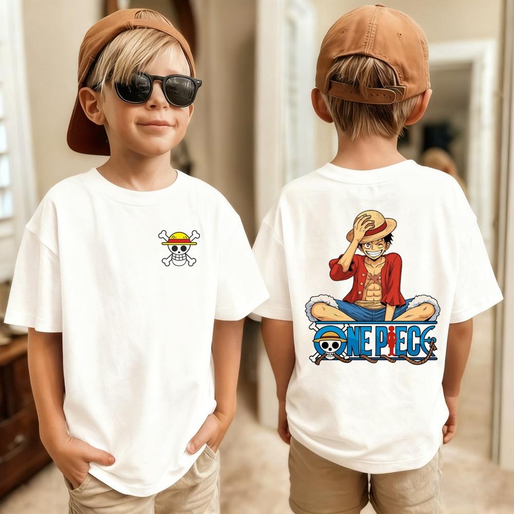 Tricou Bărbătesc Imprimat Anime Japonez One Piece Roronoa Zoro Băiat Copii Harajuku Mânecă Scurtă Copii Luffy Tricou Îmbrăcăminte