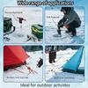 6PCS Reinforced Winter Ground Screws With Quarter Size Joining Tool For Outdoor Shelter