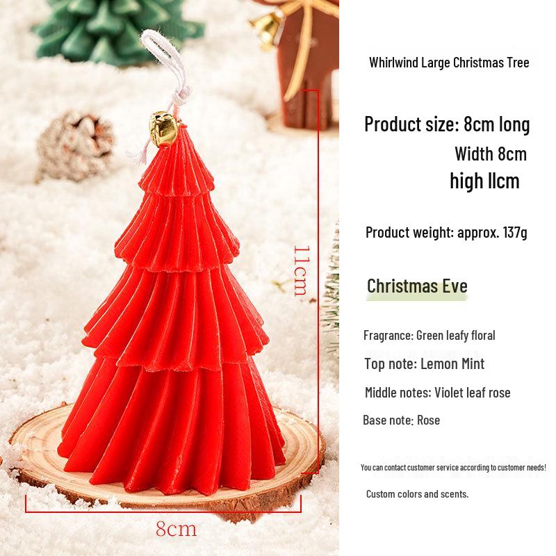 Christmas Tree-Shaped Scented Candle Ornament for Festive Decor