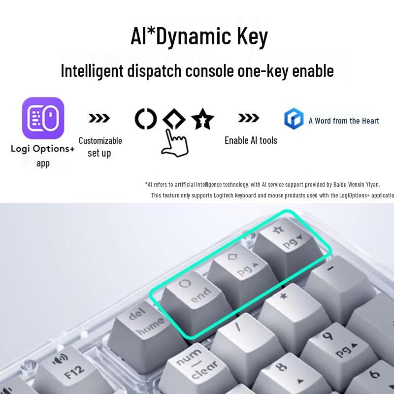 Logitech G K98M Amber Series AI Custom Wireless Mechanical Keyboard