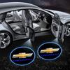 QLNRS1 2Pcs Car Door Projector Lamps Car LED Welcome Light Car Accessories For Spark Silverado Trailblazer Captiva Lacetti