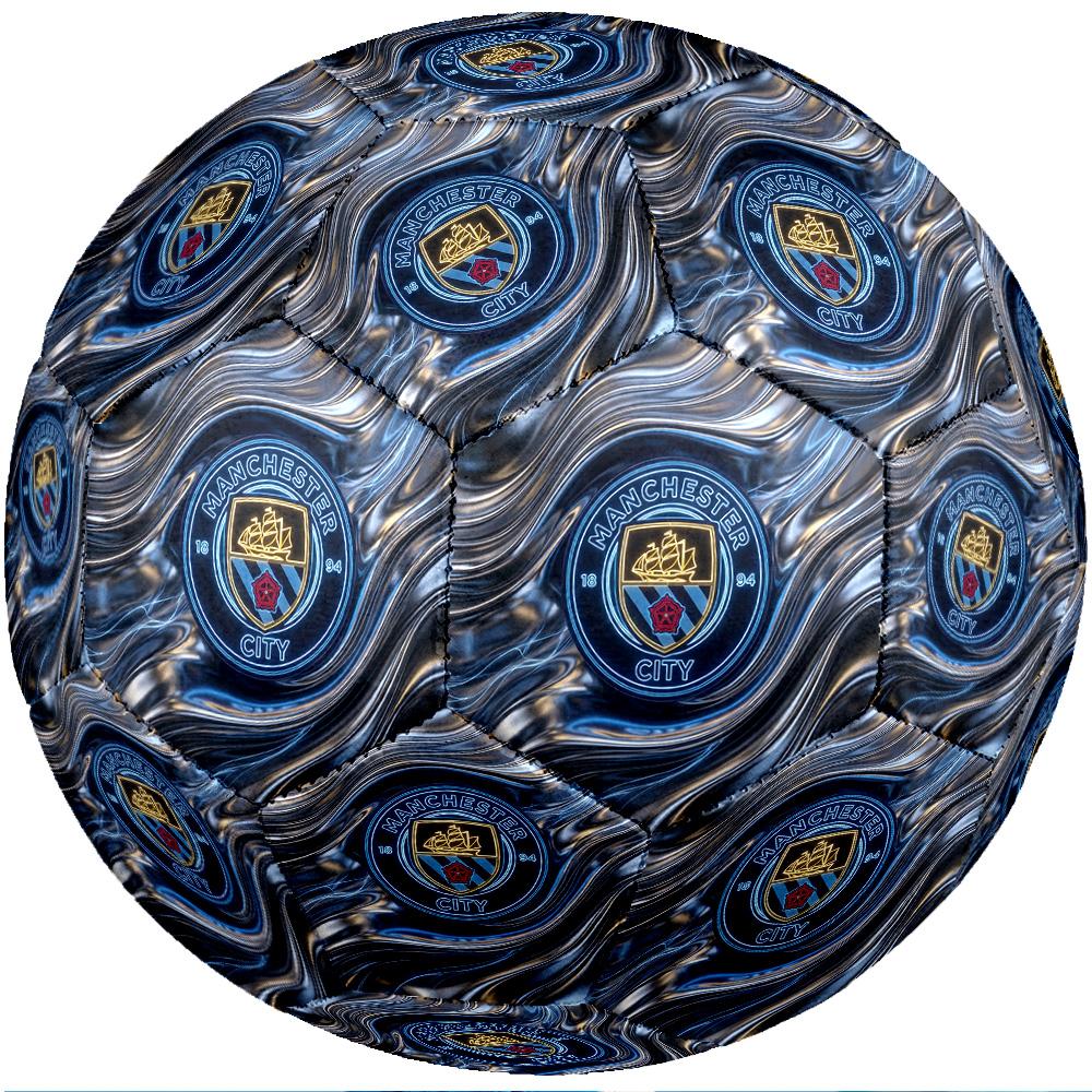 Manchester City Theme Soccer Ball Size 5 Soccer Ball Soft Touch Professional Training Football for Outdoor Sports