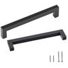 30 Pack Cabinet Pulls, 5.03in / 128mm Center To Center Slim Square Kitchen Cabinet Drawer, Stainless Steel Modern Kitchen Cupboard Door Handles for