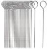 12/30Pcs Lacers for Trussing Turkey, 6-inch Stainless Steel Skewers for Grilling Onions Prawns Rolled Meat, Cooking & BBQ Tools
