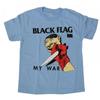 Μπλουζάκι Unisex με μαύρη σημαία My War Blue Punk Band