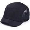 Laquest Men's Short Brim Mesh Cap with Side Mesh, 5-Panel, Lightweight, Quick-Drying (Black, 3.0cm Brim)