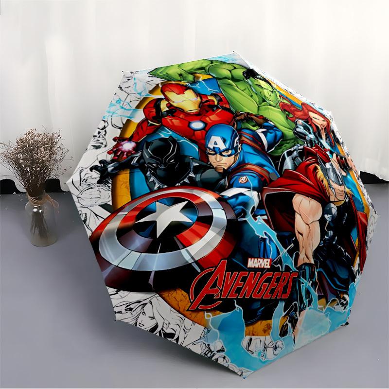 1pc Marvel Avengers Automatic Open/Close Umbrella - 8-Rib Stability - All-Season Everyday & Formal Use  Yy251022016