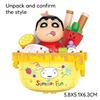 Crayon Shin-Chan Delicious Food Toys Construction Blocks  Cute Assembling Toys Ornaments Children'S Educational Gifts