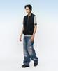 Intempomood Shadow Round Neck Vest_Black
