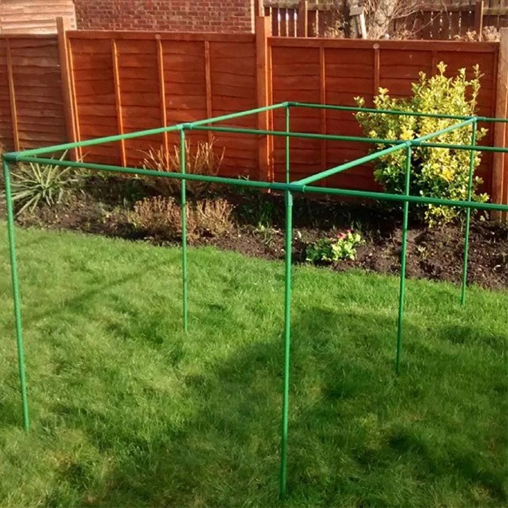 Plant Stakes Gardening Pillar Plastic Coated Steel Pipe for Supporting Climbing Plants Flowers and Vegetables
