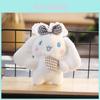 Fluffy Soft Stuffed Animal Plush Toy Cute Cinnamoroll Dog Keychain For Bags