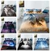 Bedding Set 3D Wolf Pattern Quilt Cover and Pillow Case 2 Pieces/3 Pieces Full Size Bedding Set Home Decoration Bedding Set