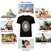 Baseball Leopard Sunflower Print Casual Top Pure Cotton T-shirt