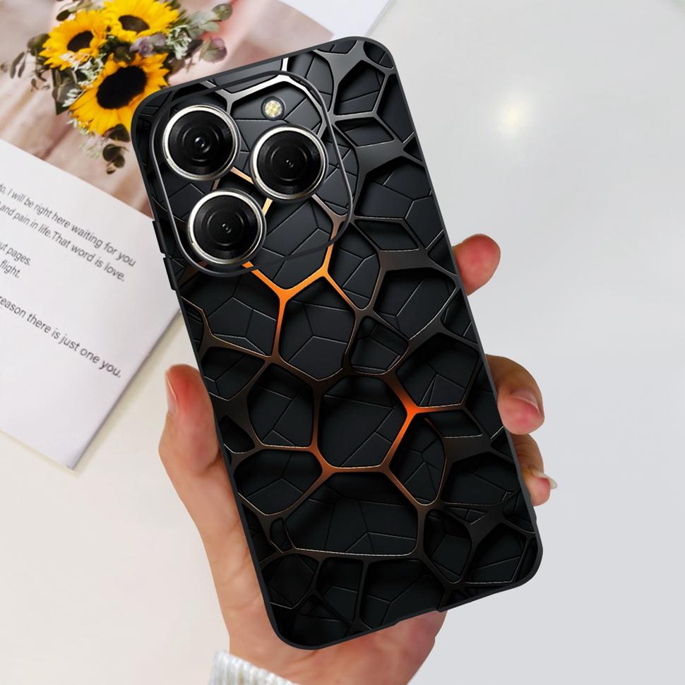 For Tecno Spark 20 Pro Casing KJ6 Luxury Candy Painted Cover Soft Silicone Case For Tecno Spark 20 Spark20 Pro Housing Funda