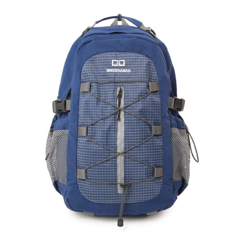 Sac à dos de sport d'extérieur à coutures color block Grande capacité pour hommes et femmes