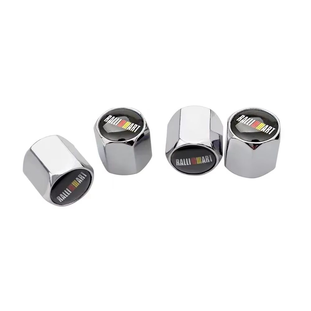 4pcs Car Decor Wheel Tire Valve Air Stem Airdust Cap Covers For Mitsubishi Ralliart Galant Mirage L200 EVO Xpander Cordia Pajero EQ1