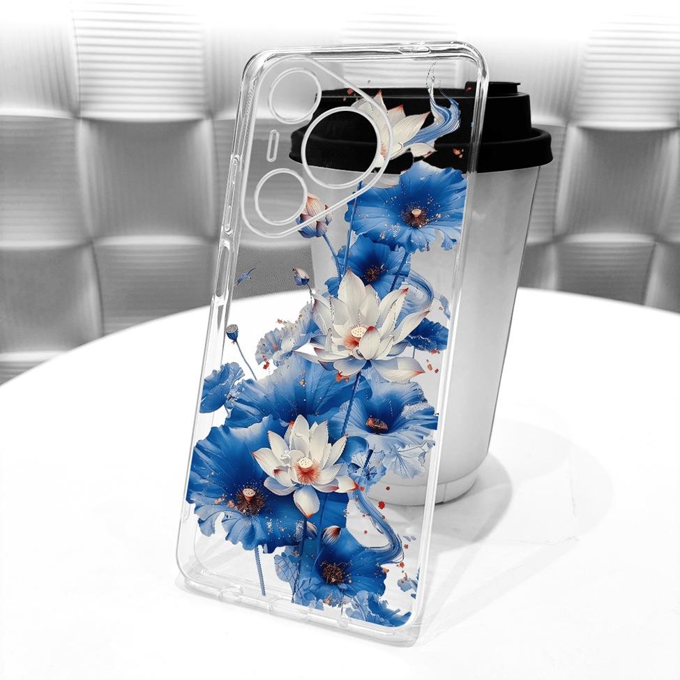 Für Huawei Pura 70 Klare Hülle Ästhetisch Luxuriös Niedlich Mode Blumen Lustig Bemalte Hülle Für Huawei ADY-LX9 ADY-AL00