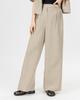RAMU STUDIO Denzel Linen Setup High-Waisted Wide Pants Oat Denzel10Ot