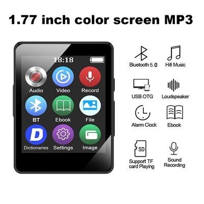 MP3 Music Player External Playback Walkman MP4 Compact Portable Mini With Screen MP4 Can Be Inserted Card/Recording/Multi-Functio