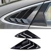 Carbon Fiber Rear Window Louvers for 2020-2022 Hyundai Sonata, Adhesive Installation