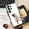 Coque de téléphone Mignonne Petite Fille Enragée Pour Samsung S26 S25 S24 FE S23 S22 S21 Plus S20 Ultra Note20Ultra Coque Souple Noire