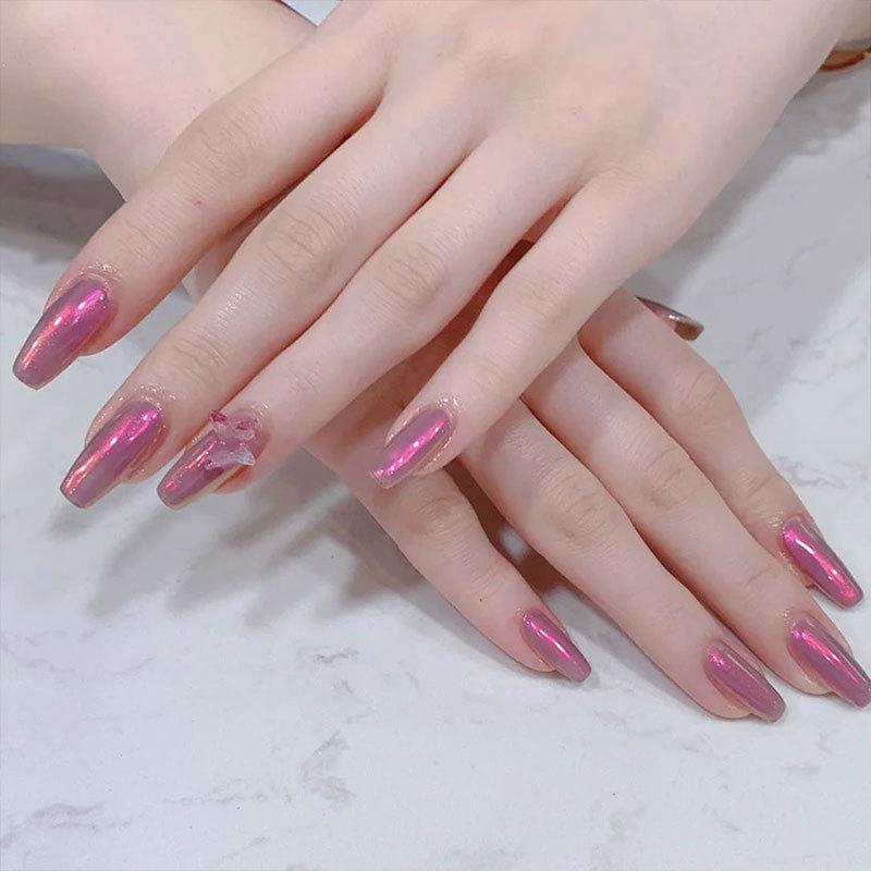 6 Colors/Box Nail Solid Powder Magic Mirror Laser Effect Chrome Pigment Glitter Dust DIY Design Nail Art Decoration