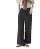 Nano Universe Light Denim Drawstring Pants with Center Press Be Paired with Other F 010 Black Women's (Can Items) 673-5127316