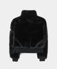 Badblood Viper 81 High-Neck Fur Jacket - Black